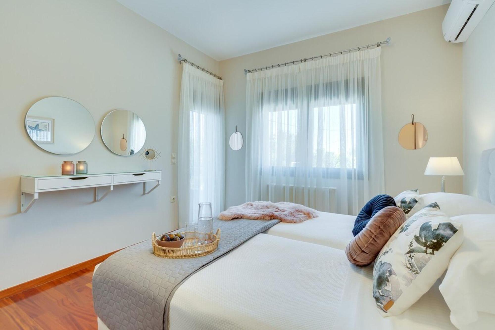 Villa Ampelaki - Premium Villa With Heated Pool Kounoupidhianá Zewnętrze zdjęcie