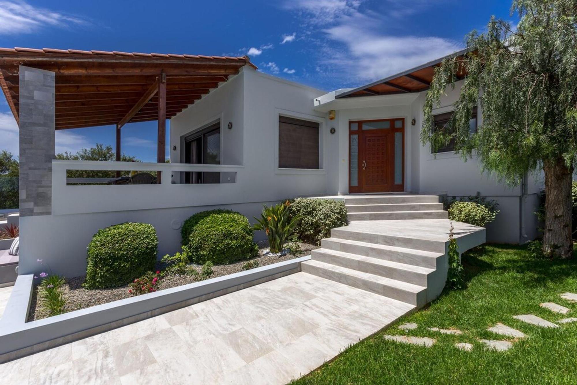 Villa Ampelaki - Premium Villa With Heated Pool Kounoupidhianá Zewnętrze zdjęcie